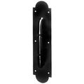 Rockwood 148X76C10B 8" Center to Center Grooved Door Pull with 4" x 16" Cut Plate Oil Rubbed Bronze 148X76C10B